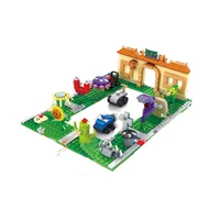 new style set with figures big battle crazy backyard building blocks bricks compatible gift