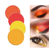 cs yellow coral matte glitter eyeshadow powder shimmering colors eye shadow palette metallic eye makeup cosmetic