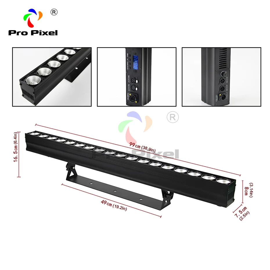 1 шт. Бесплатная доставка 18x10 Вт настенная шайба RGBW лампа индивидуальный контроль