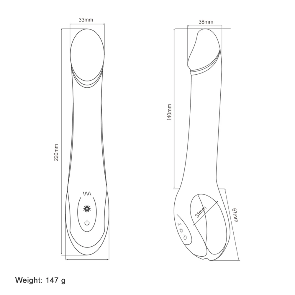 Фаллоимитатор вибратор для женщин точки G волшебный AV палочка 10 скоростей