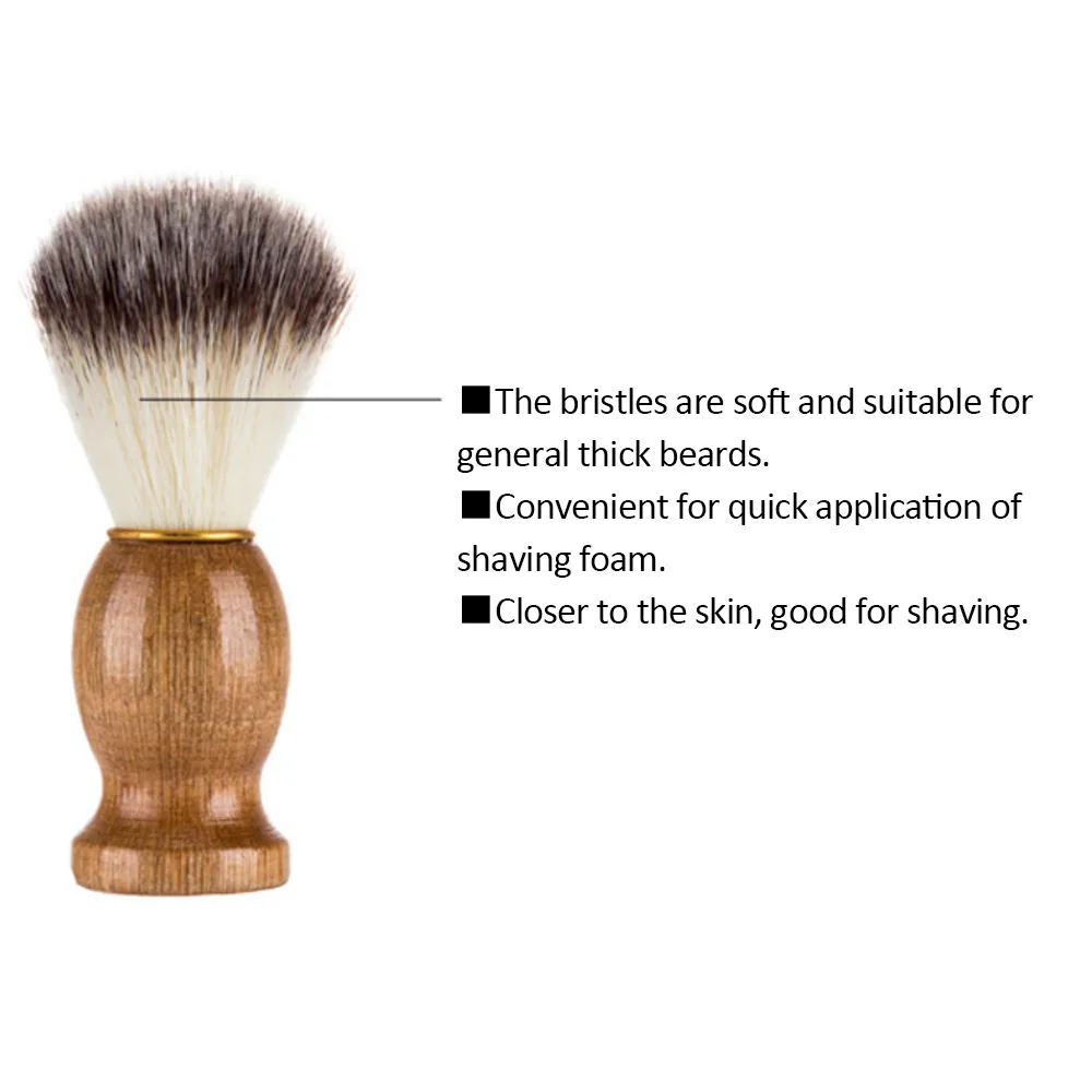 Мужская кисть для бритья из шерсти барсука салонная щетка чистки лица и бороды