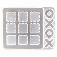 tic tac toe resin mold large o x board game silicone epoxy casting mold for diy family party games for game home decor