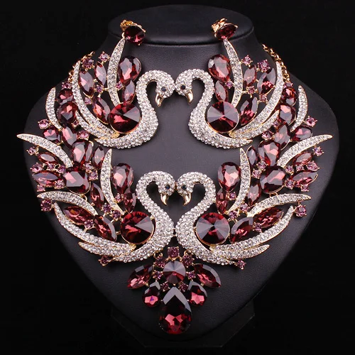 Модные синие туфли с украшением в виде кристаллов Лебедь наборы свадебных