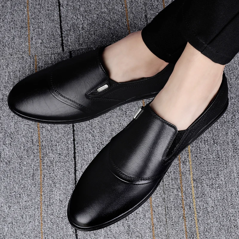 Sapatos de Condução Mocassins de Couro Sapato de Condução Masculinos Genuíno Sapatos Moda Artesanal Macio Respirável Mocassins Apartamentos 2021