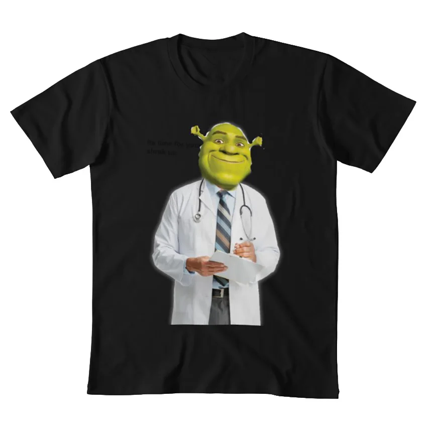 Shrek футболка с надписью meme shrek memes dank doctor swamp|Мужские футболки| |