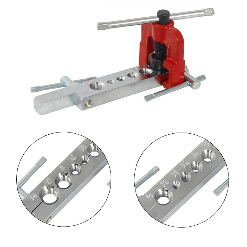 

Tubing Pipes Flaring Tools Set Manual Pipes Expander Metric/Inch Expansion Mouthparts Device For Copper Tube Flaring Tools