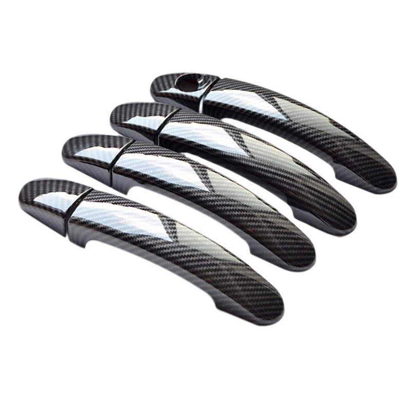 Car Carbon Fiber External Door Handle Cover Trim for Ford Focus Escape 2012-2018 Accessories | Автомобили и мотоциклы