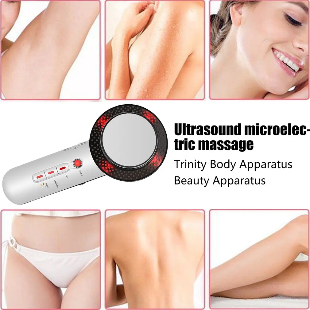 

Slimming Instrument 3 In 1 LED Ultrasonic Beauty Instrument Handheld Negative Ion Cleaning Beauty Tool