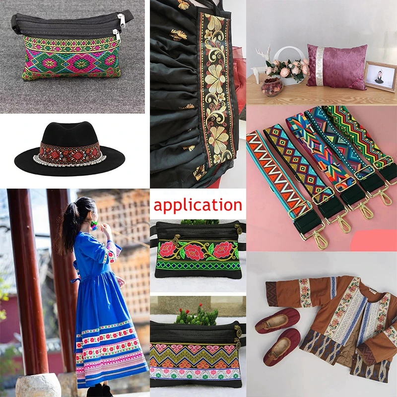 5 м/лот 2 см/5 см/10 см Этническая Вышивка детской одежды ручной работы тесьма для