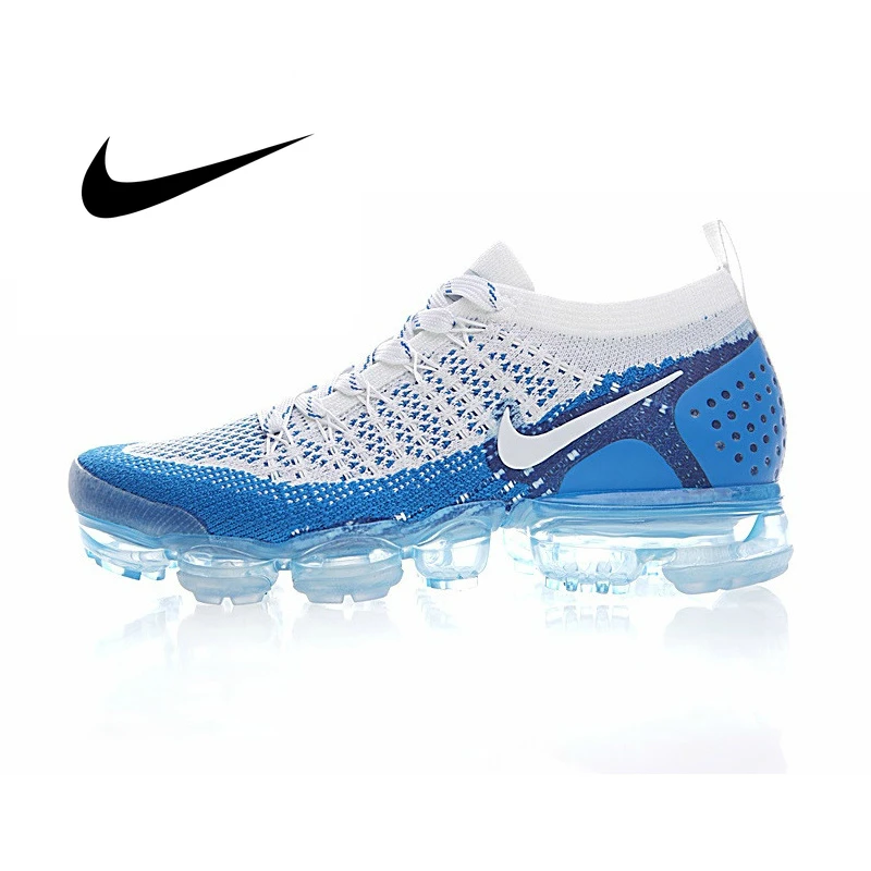 Оригинальные подлинные мужские кроссовки для бега NIKE AIR VAPORMAX FLYKNIT 2 дышащие