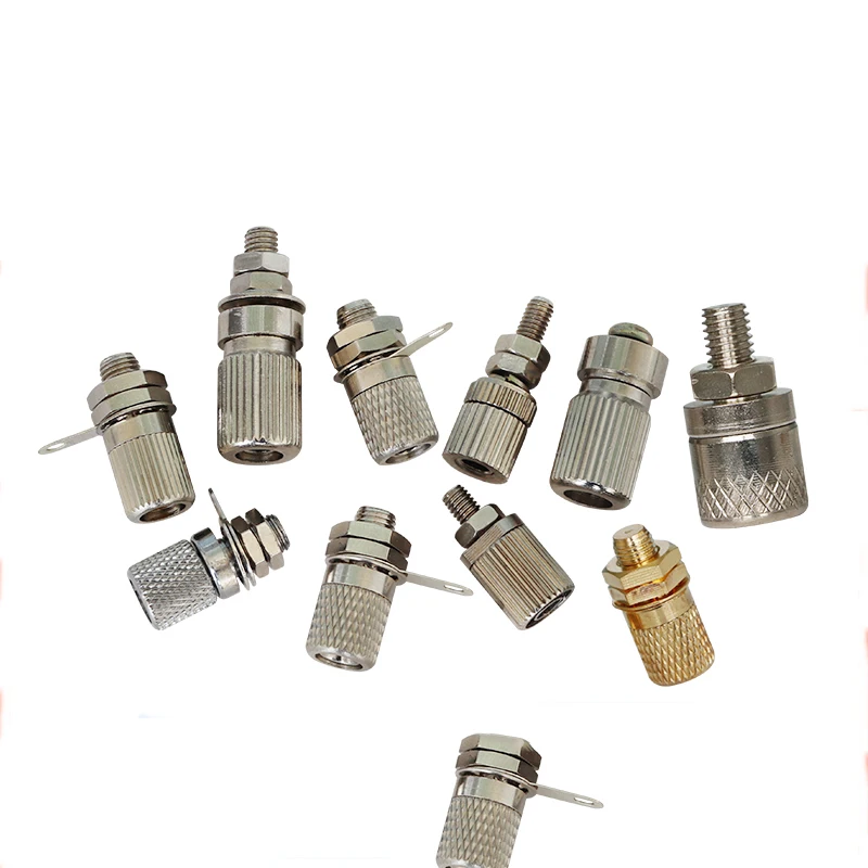 Ground column pure copper nickel plating test terminal large current all gold-plated 4mm banana socket metal | Обустройство дома