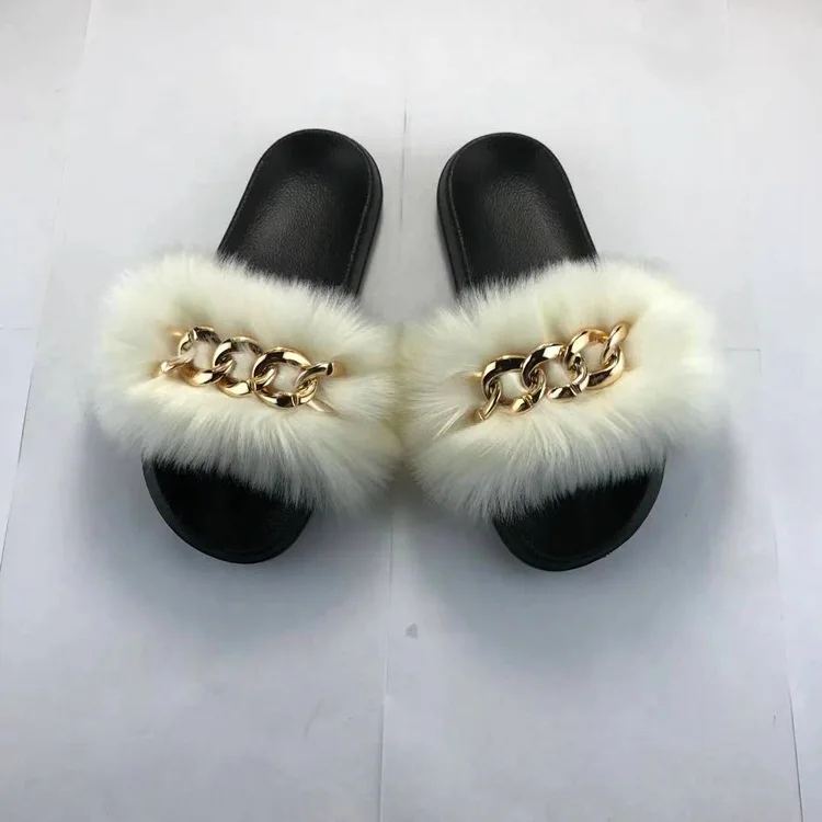 

Shoes Ladies' Slippers Low Fur Flip Flops Plush Basic Fabric Rome PVC PU Hoof Heels Slides Shoes Woman 2021 Low Plush Slippers F