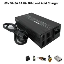 60V 3A 5A 6A 8A 10A Lead Acid Ebike Battery Charger 60 Volt 73.5V Lead-acid Electric Bike Scooter Wheelchair Motorcycle Charger