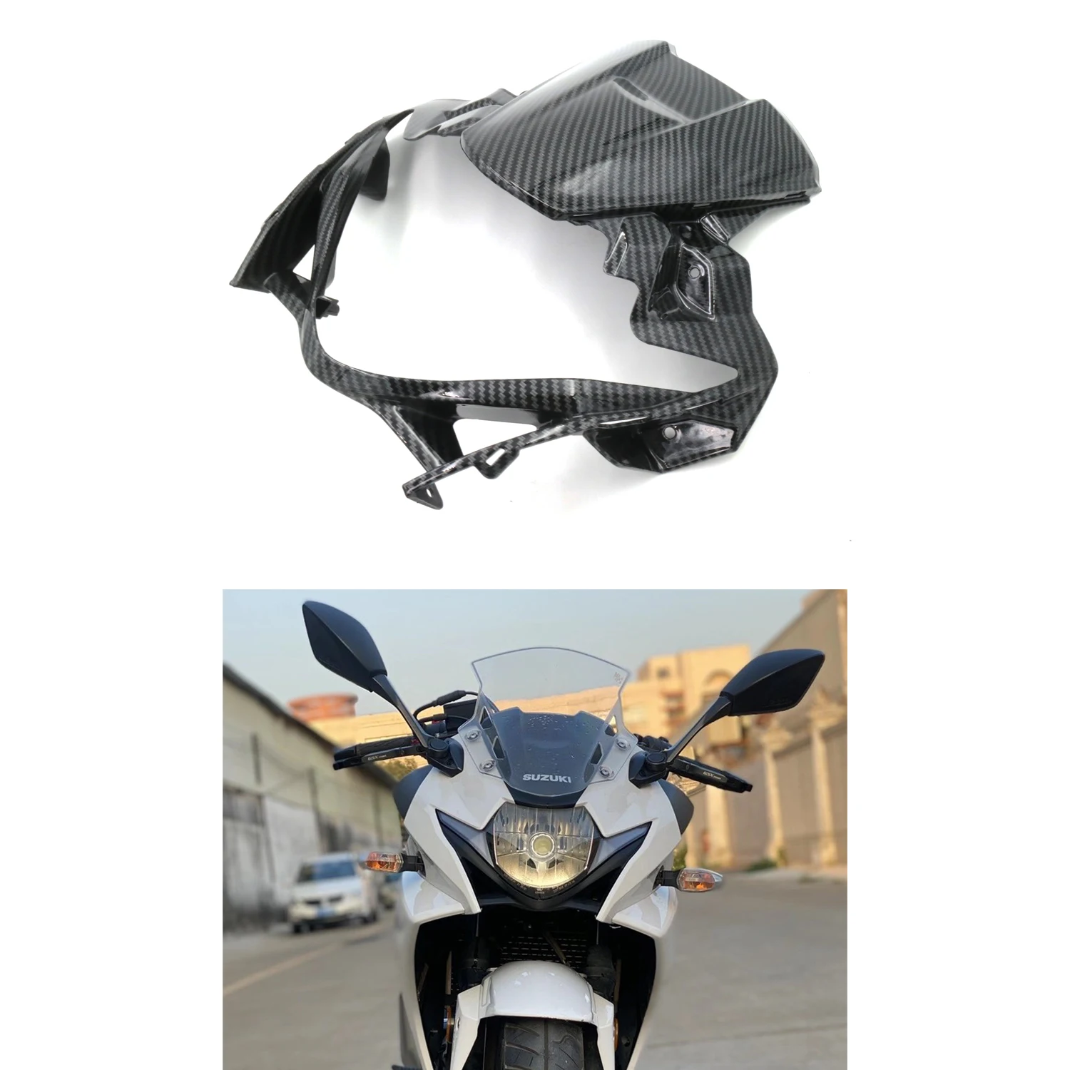 

Carbon Fiber Painted Fairing Tank Amid Cover Guard Trim Cowl Panel Fit For GSX250R 2017 2018 2019 2020