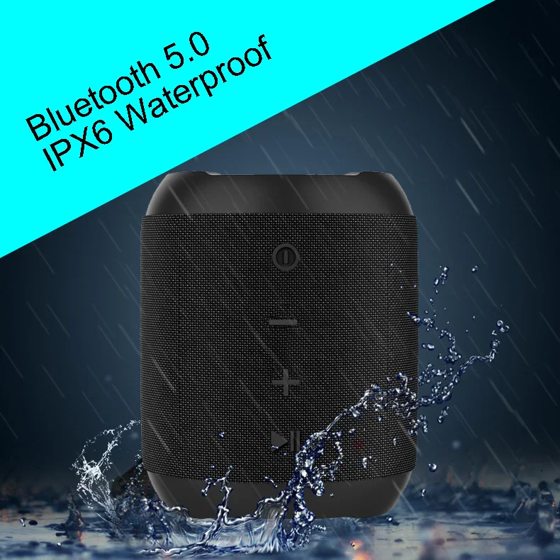 Открытый беспроводной Bluetooth 5 0 стерео портативный динамик Встроенный микрофон