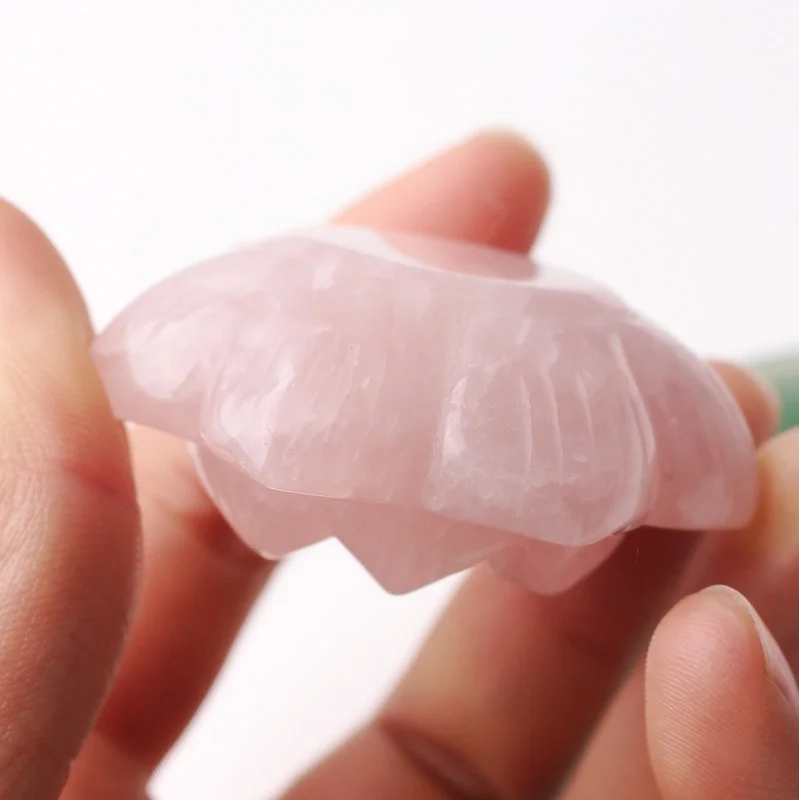 Натуральная роза кварц цветок лотоса авантюрин основа зеленый лист домашнее