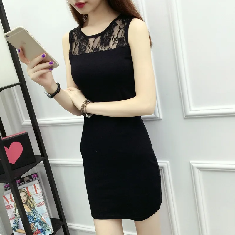 Летнее женское кружевное платье боди для выпускного вечера с круглым вырезом и