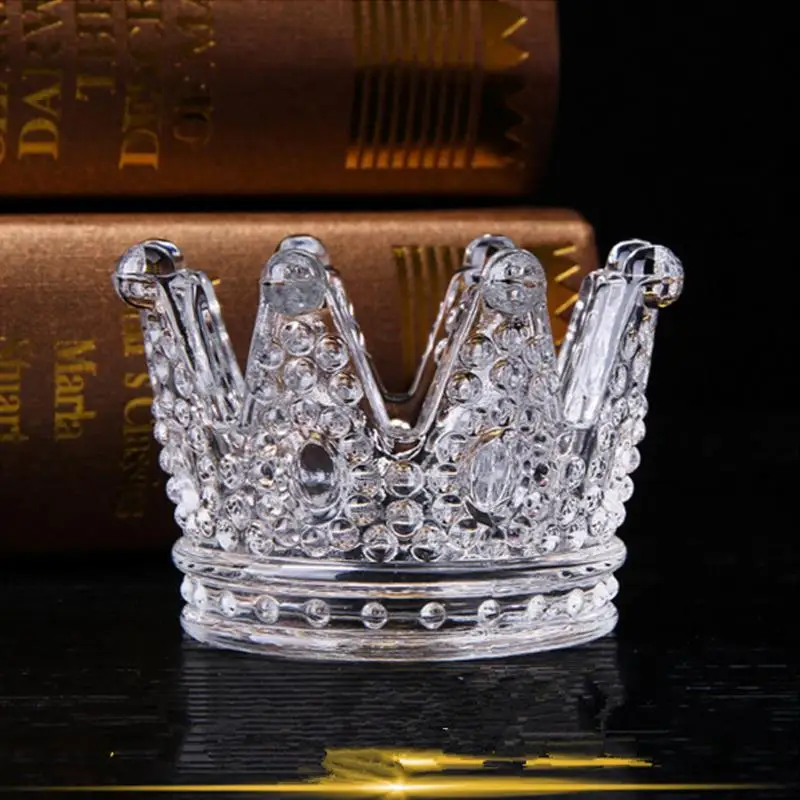 Подсвечник Crown Хрустальная пепельница высокое боросиликатное стекло практичная