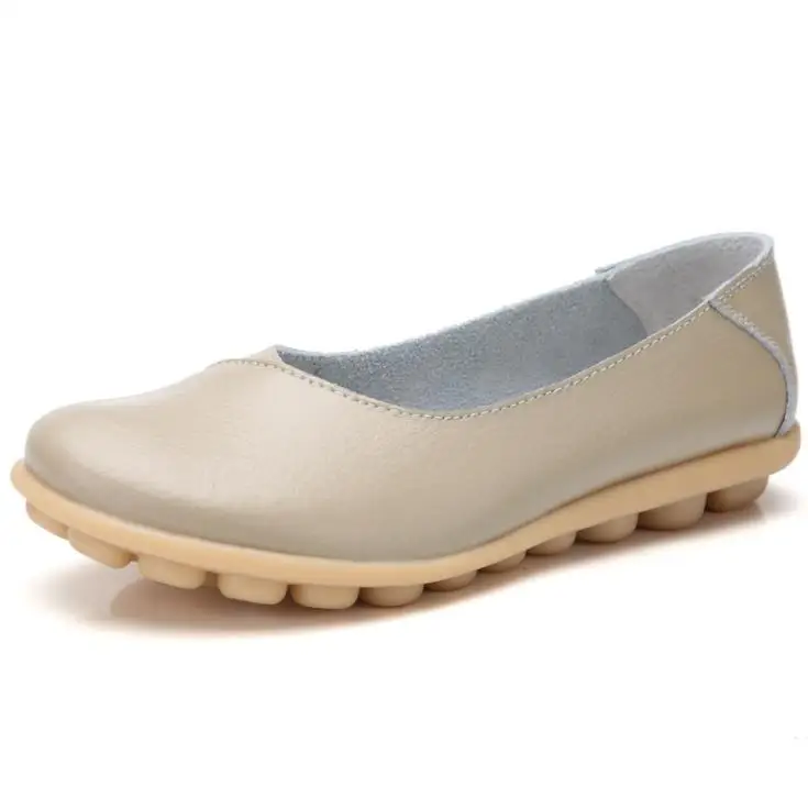 

2021 women shoes leather fashion comfortable breathable flats jke1479