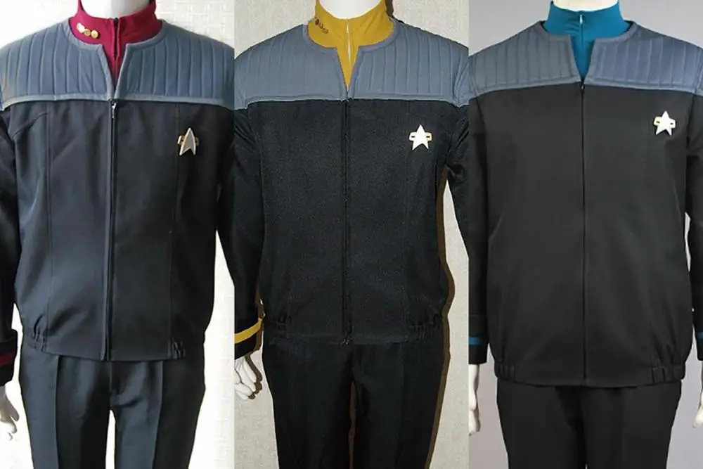 Костюм для косплея Star Cosplay Trek NEM Duty красная синяя желтая куртка рубашка значок