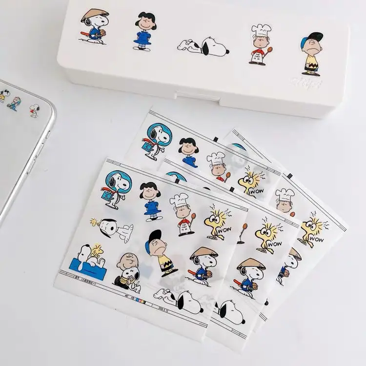 

Симпатичная наклейка из ПВХ в виде Снупи для девушек, наклейка в виде водной чашки, чемодана, пенала, мультяшная декоративная наклейка, накл...