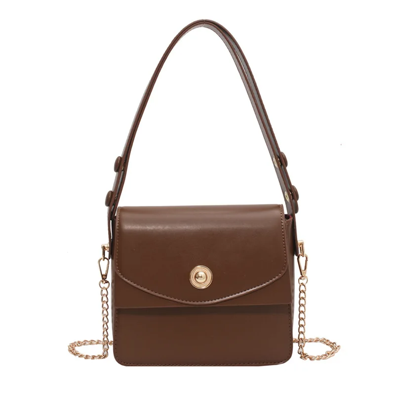 

Retro Small Women 2021 Spring New Handbag Small Square All-Match Fashion Simple Chain Single Shoulder Crossbody Bag