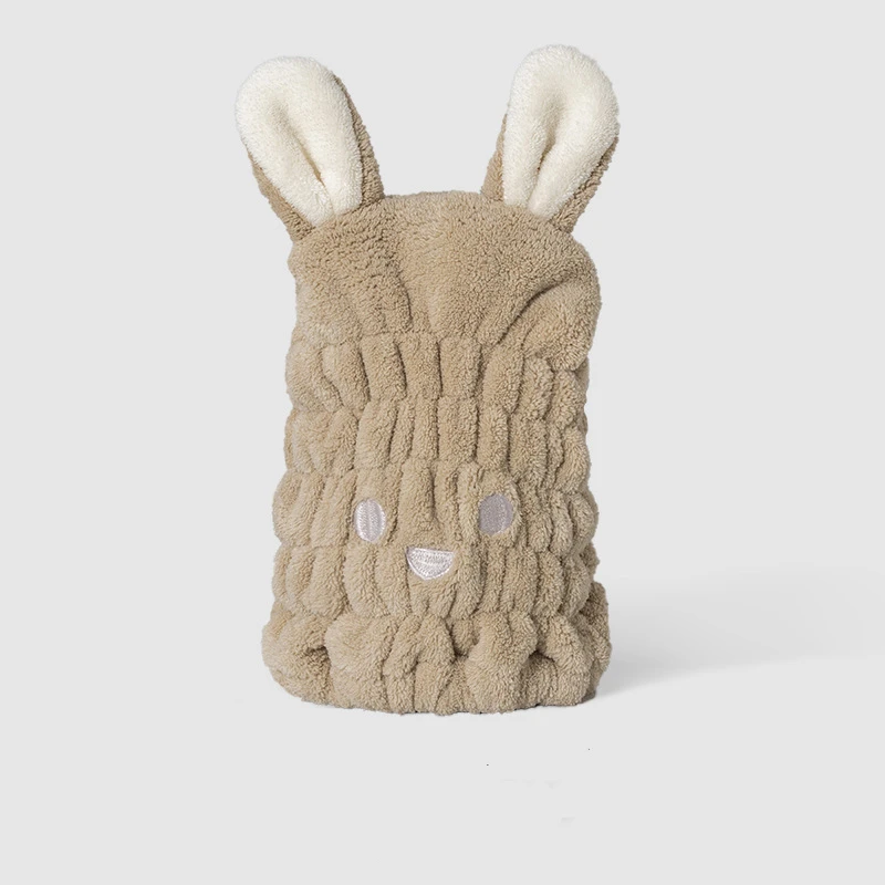 

Microfiber Bathroom Towel Dry Hair Cap Coral Fleece Super Absorbent Fast Drying Bath Wrap Hat Turban Women Salon Spa Tool