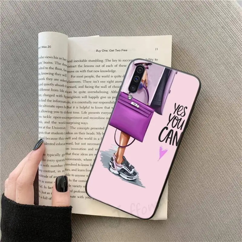 

Fashion Girls High Heels Shoes Legs Coffee Phone Cases For Samsung galaxy S 9 A 10 21 30 31 40 50 51 71 s note 20 j 4 2018 plus