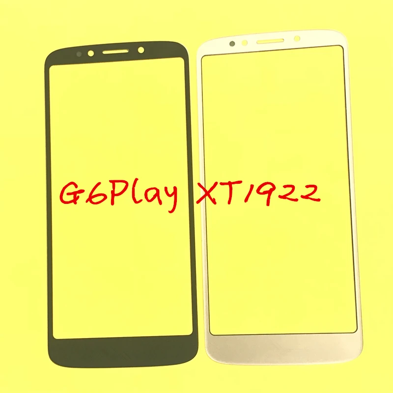 10 шт. Замена ЖК переднего сенсорного экрана Стекло Внешний объектив для Motorola Moto G6