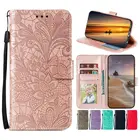 Роскошный кружевной цветочный флип-чехол для телефона Motorola Moto G9 G8 Play Plus Stylus 2021 G10 G30 G50 G60 G100 E7 Power, чехол-бумажник D13F