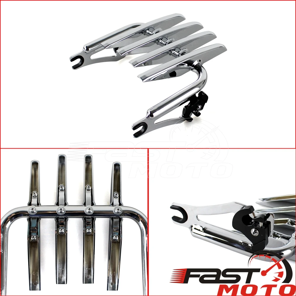 Съемный багажный Стелс для Harley Touring мотоцикла Stealth спинка Сисси-бара Road King CVO Street