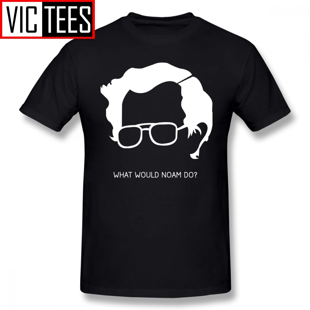 Mens Philosophy T Shirts Noam Chomsky T-Shirt Beach Tee Shirt Graphic Male Cotton Funny XXX Tshirt