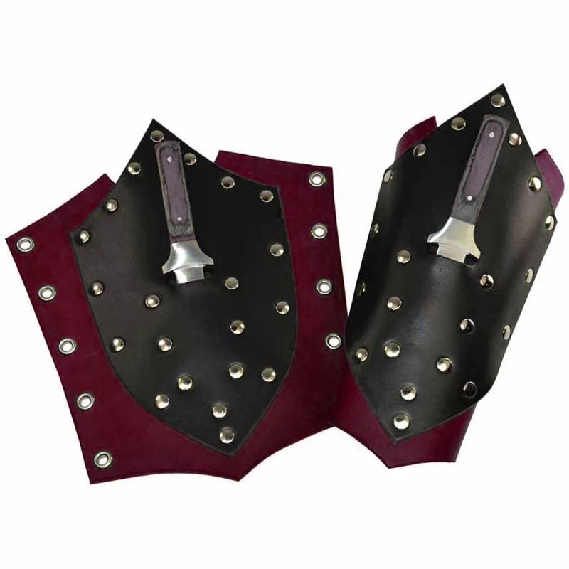 Кожаный нож для бросания в стиле стимпанк браслет средневековый убийца Авангард