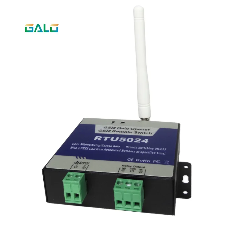 

Use for swing sliding Electric door RTU5024 GSM Gate Opener Relay Switch Remote Access Control By Free Call app support