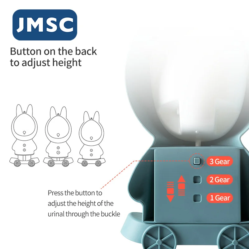 

JMSC Rabbit Baby Potty Toilet Stand Vertical Urinal Kids Training Boy Pee Bathroom Wall-Mounted Travel Toddler Split Portable