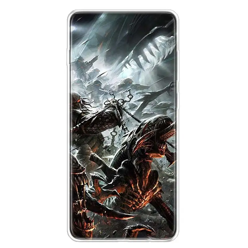 Чехол для телефона Alien vs Predator Samsung Galaxy S20 Ultra Plus S6 S7 S8 S9 S10 NOTE8 NOTE9 NOTE10 J4 J6 Edge Lite Лидер