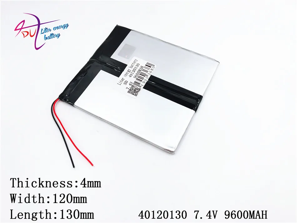 

40120130 7.4V9600mAH (Real Capacity) Li-ion battery Battery Cell for 9.7" 10.1" W30HD,W31, V99 Tablet PC 3.7*125*130mm