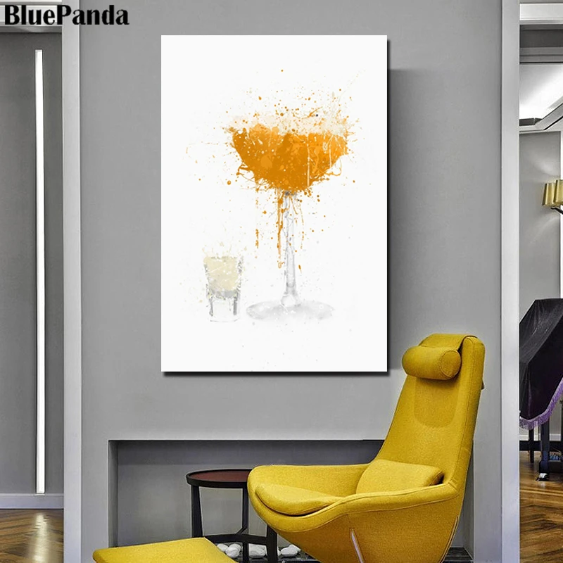 Настенная картина с изображением чашки абстрактные принты маслом на холсте