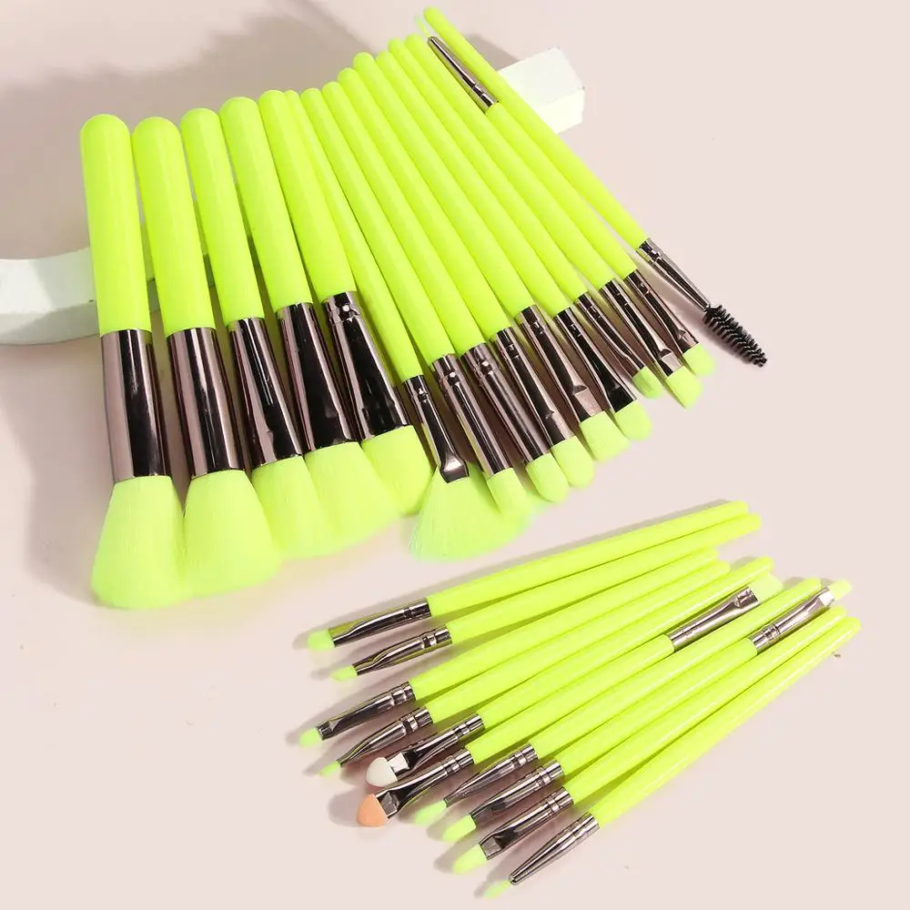 Набор кистей для макияжа 25 шт. натуральный ворс Жидкая основа румяна