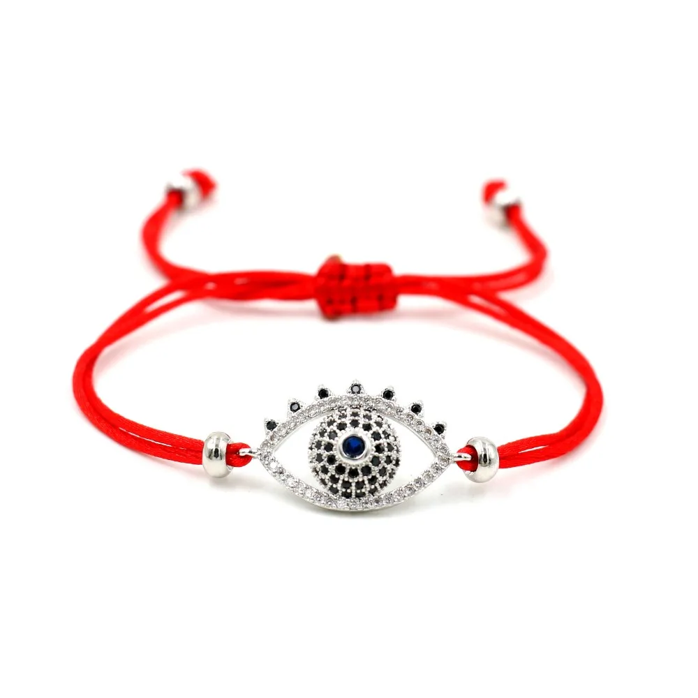 С клипсами Дурной глаз браслеты с брелоками для женщин влюбленных на счастье