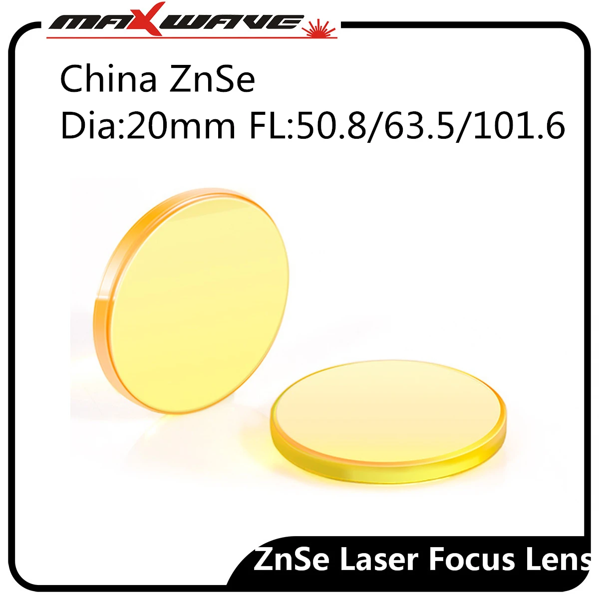 

Китайский CVD CO2 оптический лазер ZnSe фокусный объектив диаметром 20 мм FL 50,8 63,5 101,6 мм для лазерной гравировальной резки