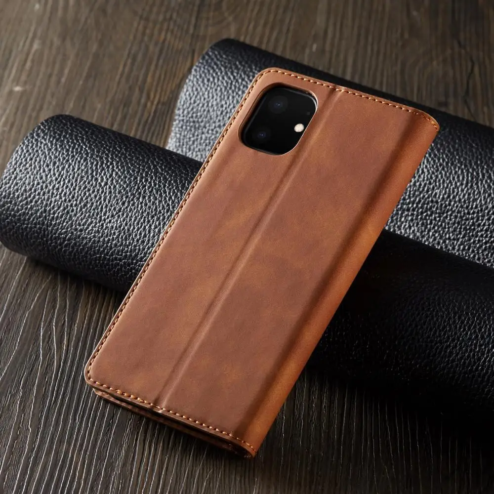 Для iPhone X XR XS Max Чехол кожаный роскошный винтажный Подставка-кошелек на магните чехол для iPhone 11 Pro Max 5s 6 6S 7 8 Plus откидной Чехол