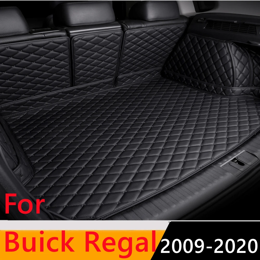 

Sinjayer Waterproof Highly Covered Car Trunk Mat Tail Boot Pad Carpet Cover High Side Cargo Liner For BUICK Regal 2009 2010-2020