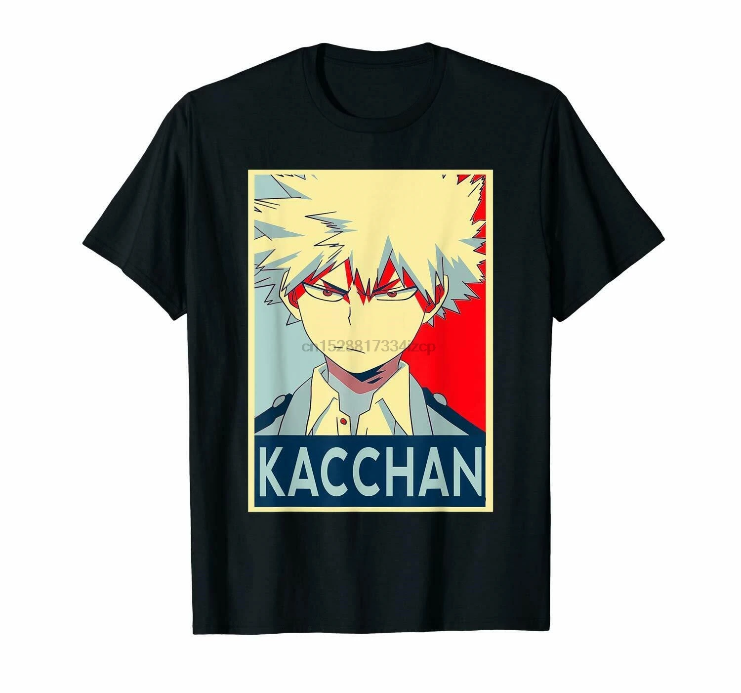 Аниме Черная футболка Kacchan Katsuki Bakugo Izuku Midoriya S-6Xl | Мужская одежда