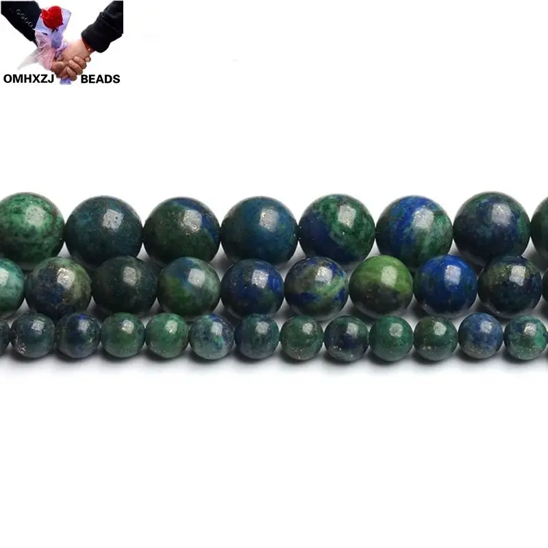

OMH Wholesale JD43 4 6 8 10 12mm Natural Jewelry DIY Making Bracelet Necklace Natural AAA Phoenix Lapis Loose Spacer Round Beads