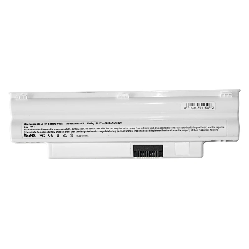4400 mAh 11 1 V 6 ячеек белый Аккумулятор для dell Inspiron Mini 1012 1018 серии 312-0966 3K4T8 8PY7N 854TJ T96F2 2T6K2