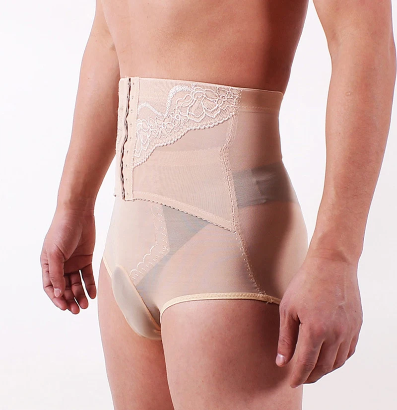 Slim Fit Design Mens Body Shaper Fat Belly Large Size Pouch  Sock Shaped Boxer underwear