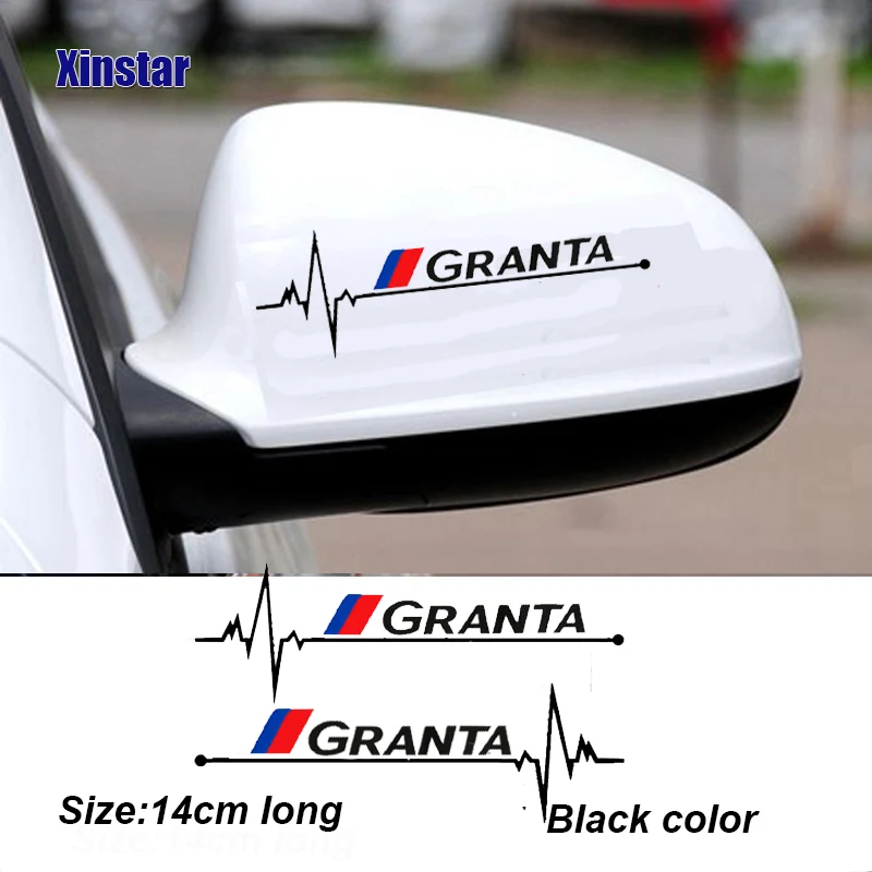 2 шт. Автомобильная наклейка на зеркало заднего вида для Lada Vesta Xray Largus Granta NIVA -