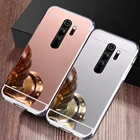 Зеркальный чехол для Xiaomi Mi 11 Lite Redmi 6A 7A 8A 9A 9T Redmi Note 7 8 9 10 Pro 8T 9S 10S Poco F3 F2, чехол с покрытием для нанесения макияжа