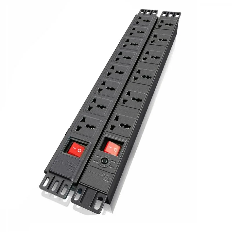 PDU шкаф Мощность полосы 6AC универсальный разъём гнездо расширения 10A 250V 2500W устройство защиты от перегрузки AU Мощность разъем PDU Мощность доска
